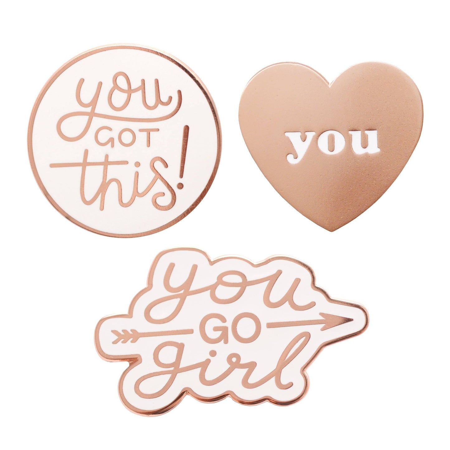 Positive Enamel Pin Set