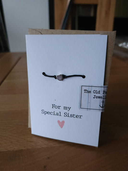 Special sister wish bracelet