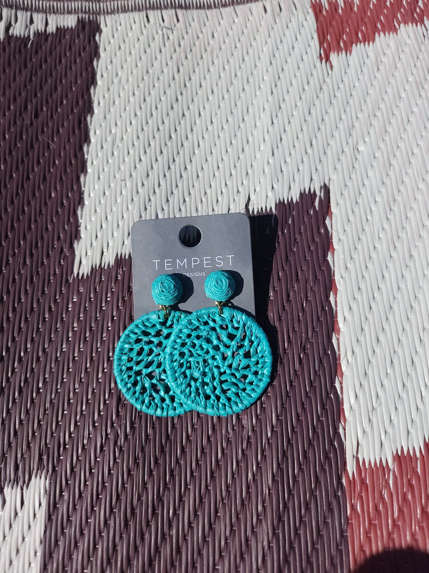 Weave Disc Earrings