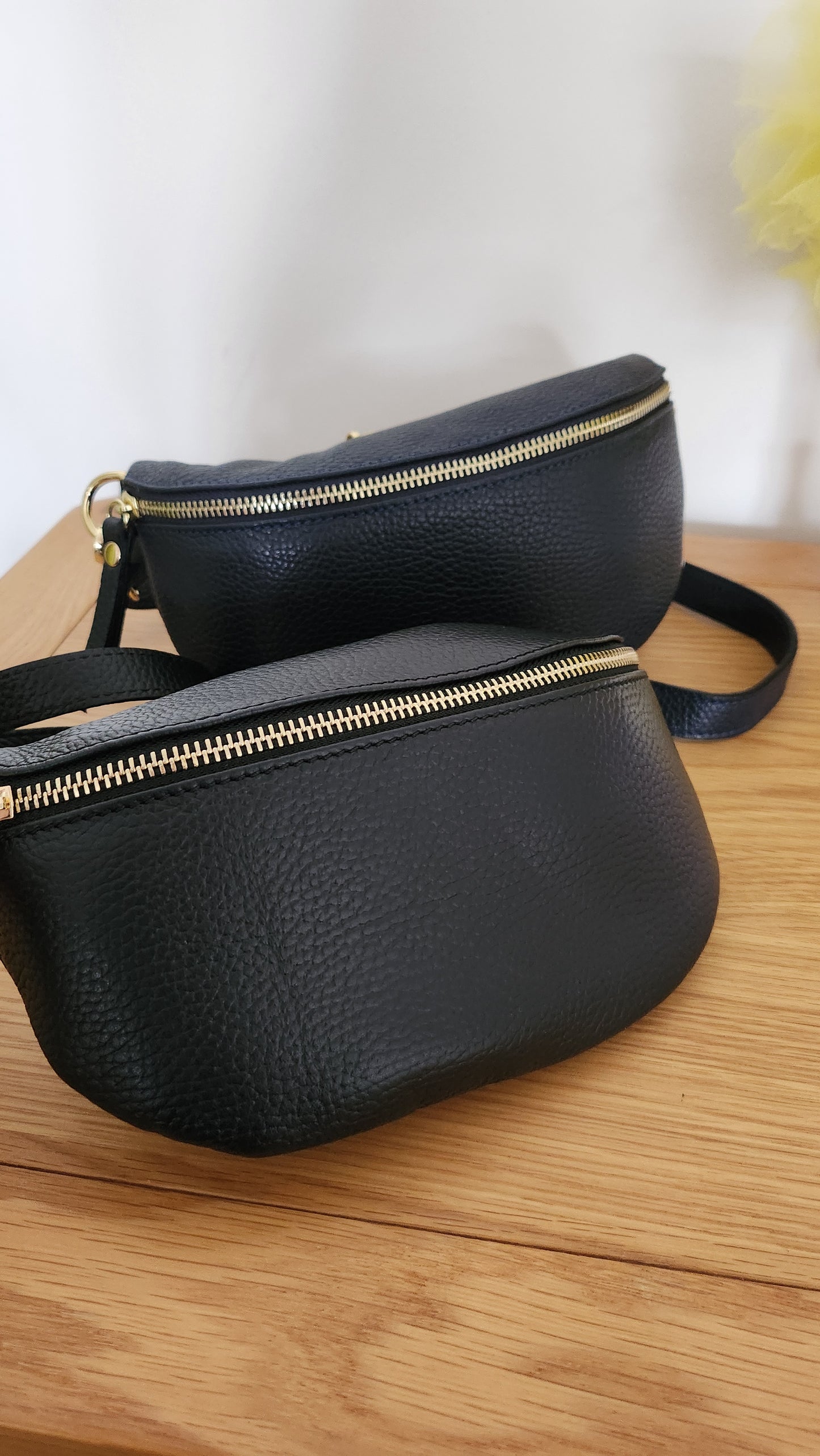 Black and Navy bum bags