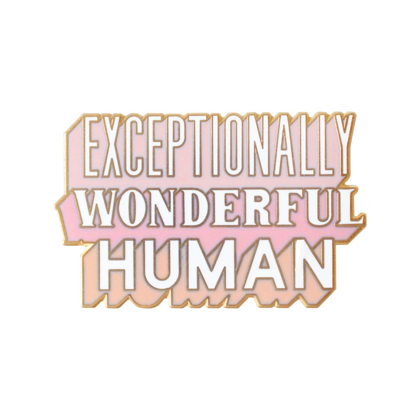 Exceptionally Wonderful Human - Enamel Pin