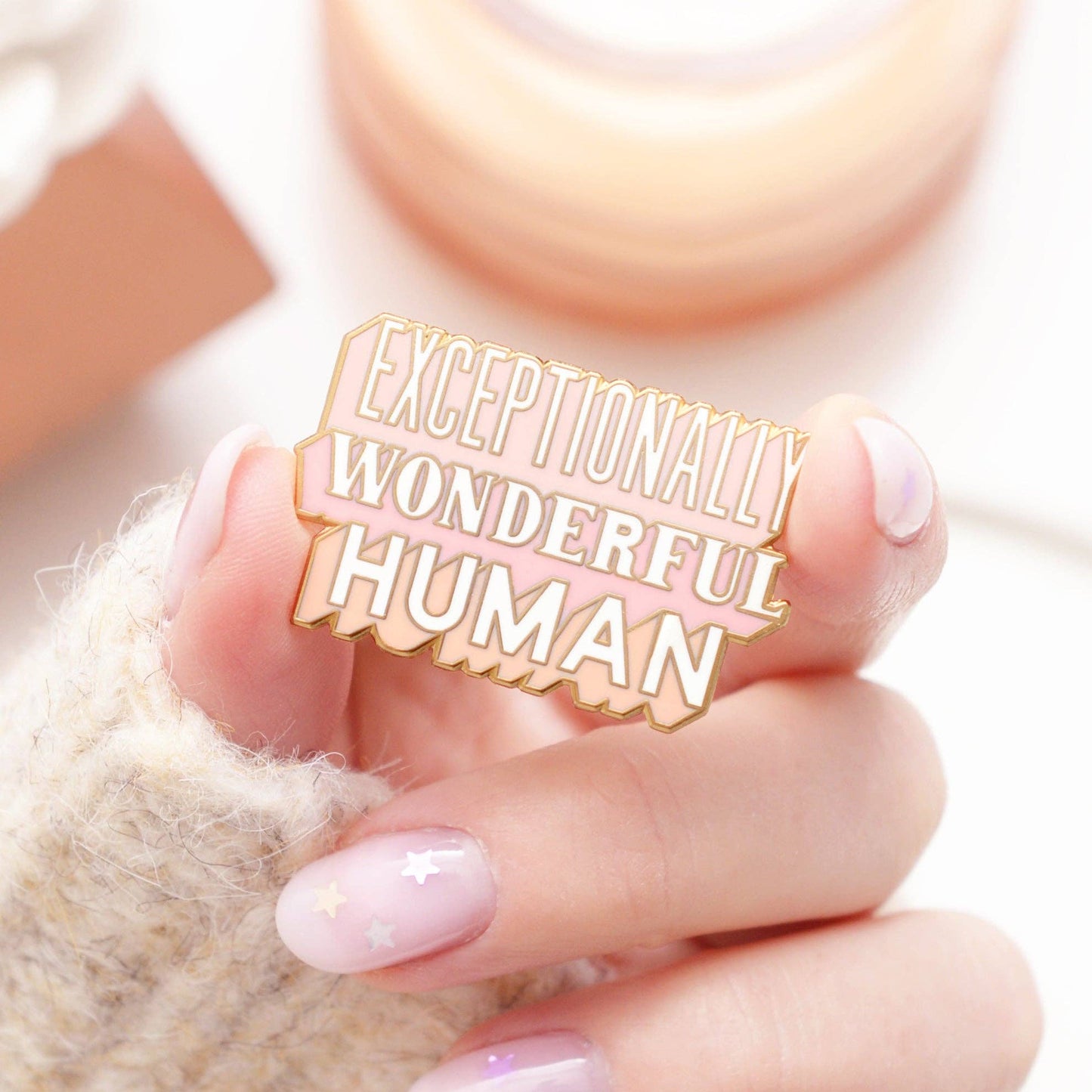 Exceptionally Wonderful Human - Enamel Pin