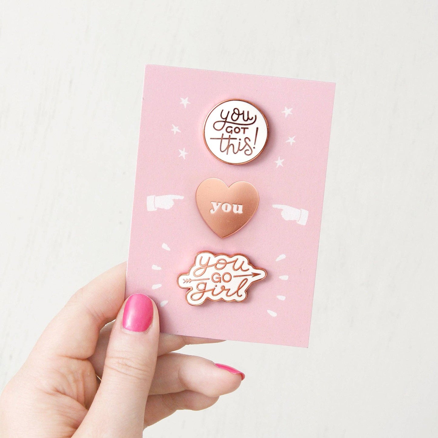 Positive Enamel Pin Set