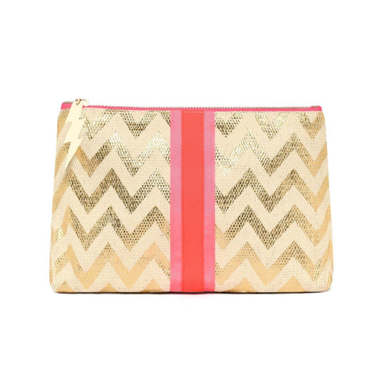 Gold Zig Zag Medium Bag