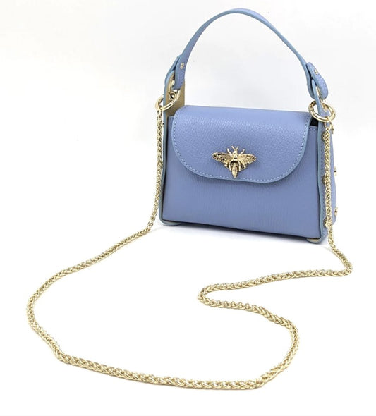 Cute Bee bag - cornflower