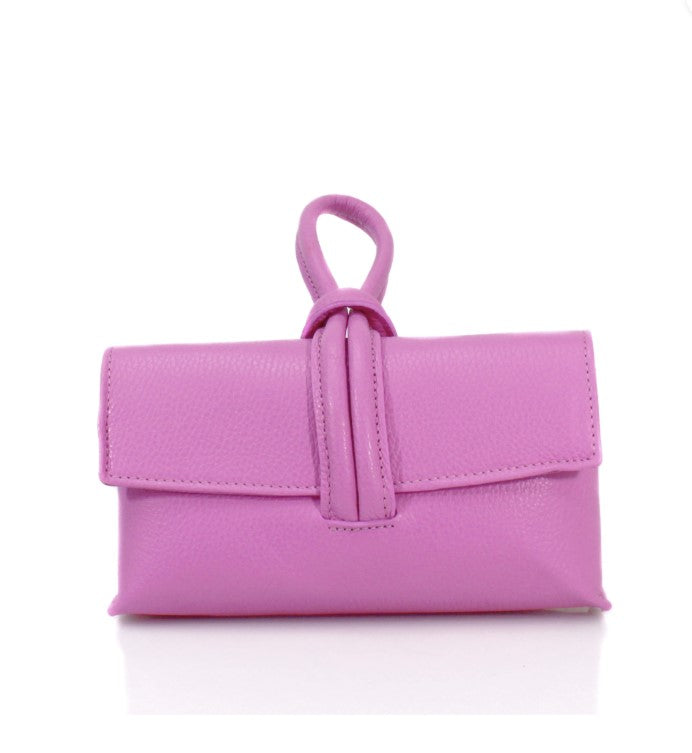 Pull through loop bag - fuchsia