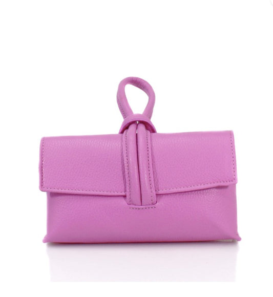 Pull through loop bag - fuchsia